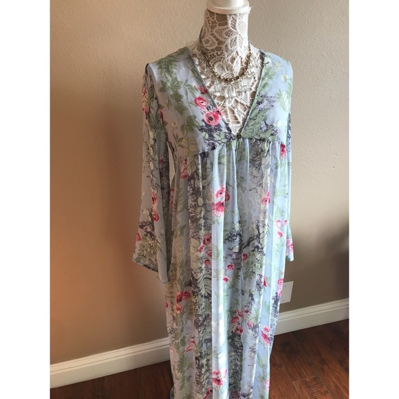 Floral print duster cardigan - Picture 3 of 5